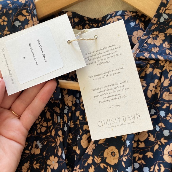 *Sold* Christy Dawn Dress in Navy Anemone - Picture 12 of 12